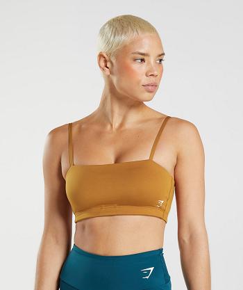 Gymshark Bandeau Sport Bh Dam Bruna | SE 2861KOR